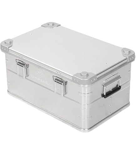 Amazon | ☆スタッキング アルミ コンテナボックス☆クリーム☆75L