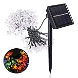 [Upgrade Version] JETSUN Sakura Solar String Lights, 24ft 50LED Waterproof Outdoor Decoration Lighti