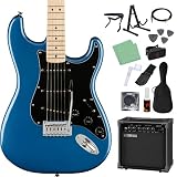 Squier by Fender Affinity Series Stratocaster Maple Fingerboard Black Pickguard Lake Placid Blue エレキギター初心者14点セット【GA15II付き】 ストラトキャスター スクワイヤー/スクワイア