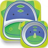 スキップホップ 食器セット ボウル プレート キョウリュウ [並行輸入品]