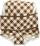 ネトゥル アーガイルチェック柄ベルトコントロールマタニティガードル M ブラウン 4822