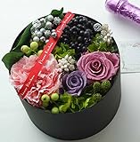 プリザーブドフラワーBOX「ボヌール」パープル