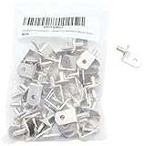 gorillagritハードウェアgh-sspb-n5キャビネットシェルフサポートペグ、ブラケットスタイル、光沢ニッケル、5 mm、50パック