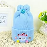 新生児帽子 クリスマス 防寒 ニット帽子 2017 新製品 blue