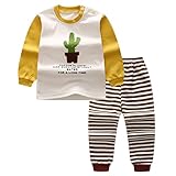 hibote パジャマ キッズ ガールズ ボーイズ 子供用 上下セット 110cm 3歳-4歳 長袖 長パンツ 春 夏 秋 ルームウェア ナイトウェア 可愛い コットン 部屋着 寝間着 寝巻き 子供パ