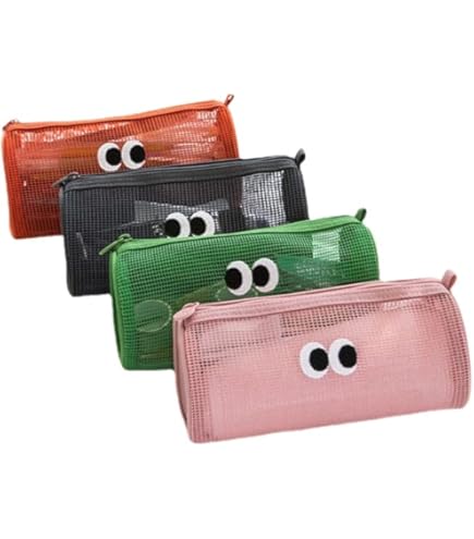 Amazon.co.jp: 韓国の漫画の大きな目メッシュペンケース メッシュ