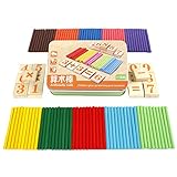 トトハウス(TOTO HOUSE) 木のおもちゃ カウント玩具 デジタル マッチ棒　算数