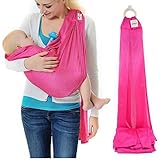 GVESS Baby Sling Adjustable Infant Wrap Breathable Baby Wrap Carrier with Polyester and Quickdry Fab