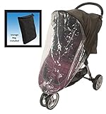 Comfy Baby! Universal Stroller Weather Shield - Fits all Full Size & Jogging Strollers - Black Cover