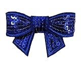 卸売プリンセスのセット(2 ) スパンコール2 " Hair Bows – 16色から選択 カラー: ブルー