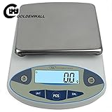 CGOLDENWALL　1000g、0.1g分析精密電子天秤　LCD表示皿はかりデジタルスケール　風袋引き機能、カウンティング機能、自動校正、故障表示など付き計量器　日本語版取扱説明書付き電子　研究室
