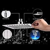 Decor Star rsh0-mr-sp正方形高圧力超薄型降雨シャワーヘッドミラー仕上げ 8 Inch RSH06-MR