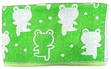 日繊商工 TROUSSEAU アニマルシリーズ アニホップ バスタオル カエル(グリーン) QLT-10027