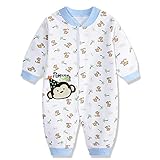 エルフ ベビー(Fairy Baby)ベビーカバーオールロンパース 長袖 春秋 出産祝い 可愛い猿柄 3M