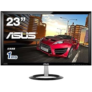 【Amazon.co.jp限定 】 ASUS ゲーミングモニター 23型フルHDディスプレイ (応答速度1ms / HDMI×2,D-sub×1 / スピーカー内蔵 / 3年保証) VX238H-P