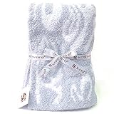 (カシウェア)kashwere カシウェア/kashwere　BABY DAMASK BLANKET ブランケット ダマスク　ハーフ （並行輸入品） (Blue/White)