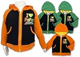 冬物【I lovePaPa&Mama】アイラブパパ&ママアイラブロゴレインボーロゴポケット付長そでパーカー 95cm ママオレンジ
