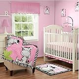 Baby Boom I Luv Zebra 3pc Crib Bedding Set, Pink by Baby Boom [並行輸入品]
