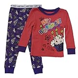 Faded Glory乳児幼児ガールズピンクHappy誕生日Sleepwear SetパジャマPJ カラー: ピンク