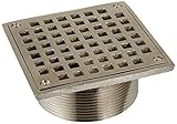 Jones Stephens D6096BN 3-1/2X5-Inch Brushed Nickel Square Spud Strainer [並行輸入品]