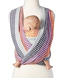 Woven Wrap Baby Carrier for Infants and Toddlers (Rainbow Honeycomb) by Hip Baby Wrap
