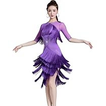 ラテン練習着✨ベルトとスパッツ付き！フリンジが踊る練習着！ Amazon.co.jp: [RIKOUZY] ラテンドレス レッスン着 フリンジ