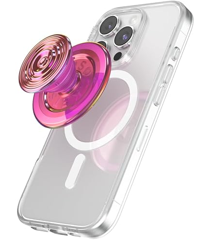 PopSockets - MagSafe PopGrip Universal Magnetic Grip & Stand With Adapter Ring For Cell Phones Enamel Stamped