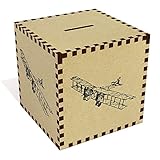 Large ' Vintage Plane ' Money Box /貯金箱( mb00038344 )