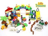 子供の動物園120 Piece Tight Fit BuildingレンガPlayセット – 互換性ブロック