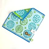 日繊商工 monumonu cute モヌカレイド タオルチーフ ブルー MNC-50103