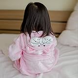 Pumpumly 子ども用バスローブ タオル地 お風呂 可愛い 出産祝い贈り物にも