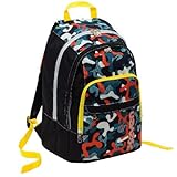 スクールバックパックSeven Fit – 迷彩 – オレンジブラック – 28 LT rucksack student bag
