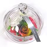 レインボーローズと暗闇で光るバラのフラワーポット プリザーブドフラワーアレンジ