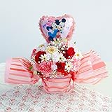 ミッキー ＆ ミニー ハート バルーンフラワー 星柄 ( イエロー オレンジ 系 ) サプライズ ギフト