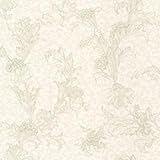 Mirage 991-68224 Empire Floral Scroll Wallpaper Cream [並行輸入品]