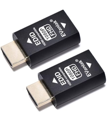 Amazon.co.jp: EVanlak Hdmi Edid エミュレーター パススルー 第3世代