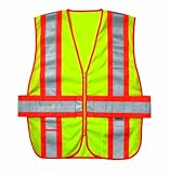 Custom Leathercraft SV28X1 Expandable Vest Class 2, X-Large, Lime by Custom Leathercraft