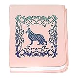 CafePress – German Shepherdラティス – スーパーソフトベビー毛布、新生児おくるみ ピンク 05076824276832E