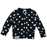 【秋冬物】OFFICIAL TEAM(オフィシャル チーム)  “Dot Print“Knit -sew カーディガン 90cm /BLACK NO.OT-15AW-4005