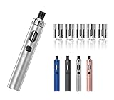 ジョイテック【eGo AIO2】スターターキット＋純正交換用コイル BFC１箱【 0.8ohm 5個入】電子タバコ セット Vape ベイプ 本体 (シャイニーシルバー)