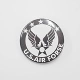 マニアックコレクション(maniac collection)缶バッジ 缶バッチ 32mm 1個 アメリカ空軍 US AIR FORCE 軍隊 かわいい ワンポイント アクセサリー アーミー ミリタリー アメリカン 戦闘機 USA (ブラック)