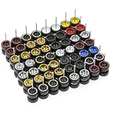 1/64 ホイール ミックス/ランダム リアルライダーズ ホイール リム タイヤ セット 10 台用 1/64 スケール (04)