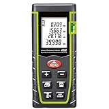 zmart レーザー距離計 携帯型LCDデジタル IP54 防塵 防水 バックライト 距離 面積 体積 ピタゴラス (40m)
