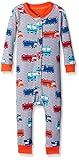 Petit Lem Baby Boys' Bodysuit-Shark Fire Truck Heather Grey 12 Months [並行輸入品]