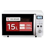 アイリスオーヤマ(IRIS OHYAMA) オーブンレンジ 15L ターンテーブル ヘルツフリー 全国対応 レンジ~600W オーブン~200℃ グリル~1300W 発酵機能 自動メニュー8種 トースト 1年メーカー保証 ホワイト MO-T1501-W