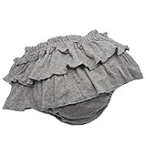 platinumbaby(プラチナムベイビー)フライス2段ブルマスカート(ライトグレー杢)