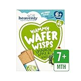 有機おいしいウエハ切れ間ほうれん草、リンゴ＆ケール84グラム (Heavenly) (x 6) - Heavenly Organic Yummy Wafer Wisps Spinach, Apple 