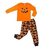 パジャマ 長袖パジャマ ルームウェア ハロウィン カボチャ子供服 寝間着 上下セット 寝巻き キッズ 女の子 男の子 上下セット ボーイズ ガール ベビー プレゼント hibote 7歳