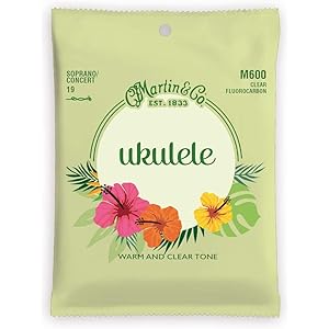 Martin ウクレレ弦 Fluorocarbon Ukulele Strings ソプラノウクレレ用 M600 Soprano/Concert