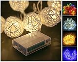 LEDイルミネーションライト電池式 藤球灯 20球 4色 クリアコード LED イルミネーション クリスマス ホワイト